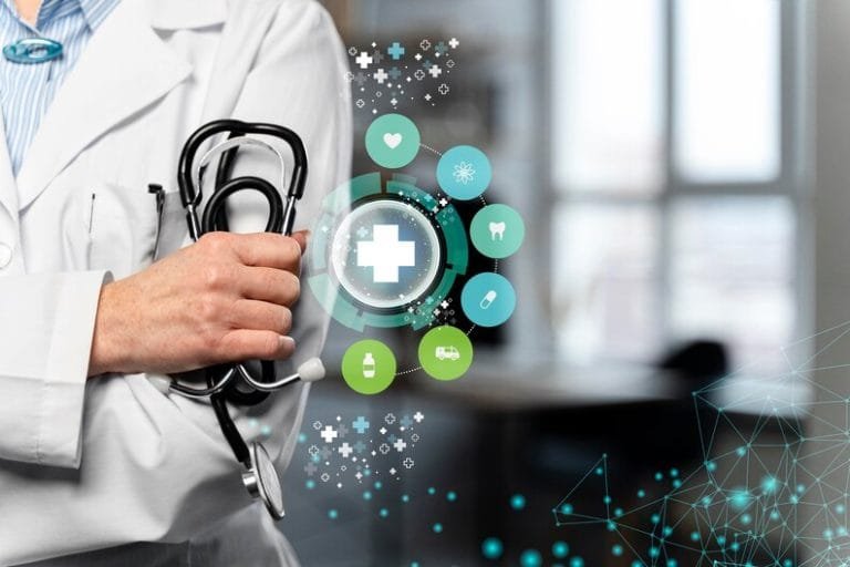 Care professional with a stethoscope, ready to help